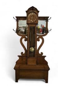 OAK HALLTREE GRANDFATHER CLOCK