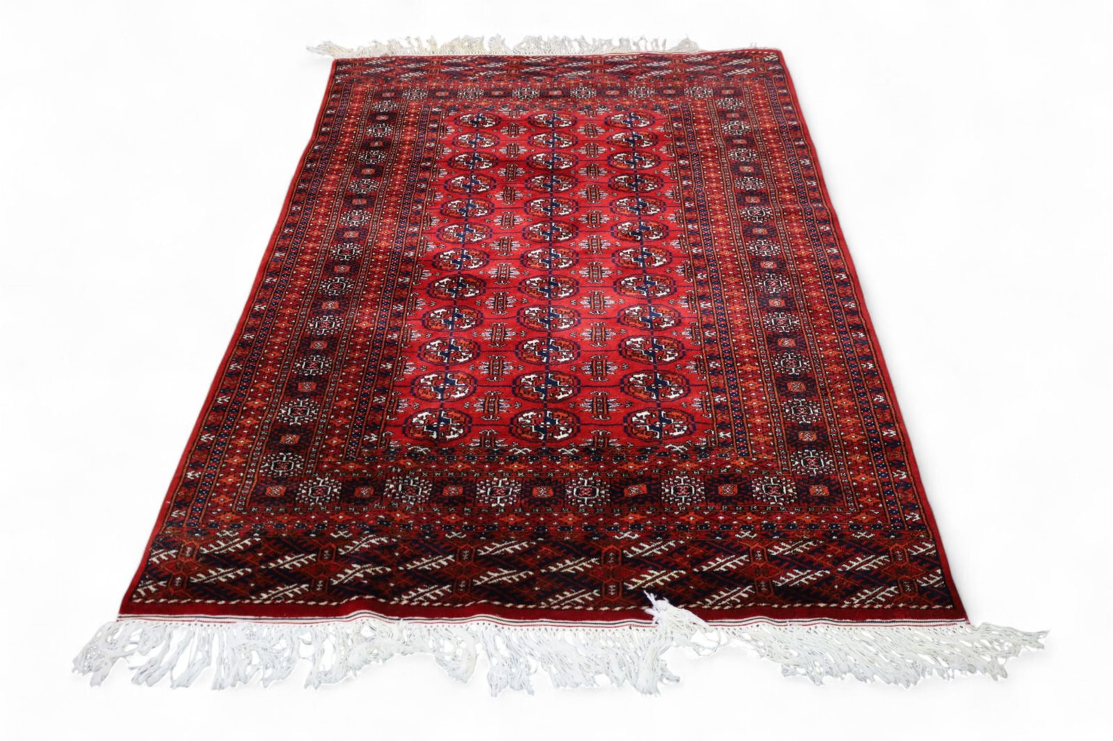 APPROX 4' x 6' 3" HANDMADE WOOL RUG (1 of 4)