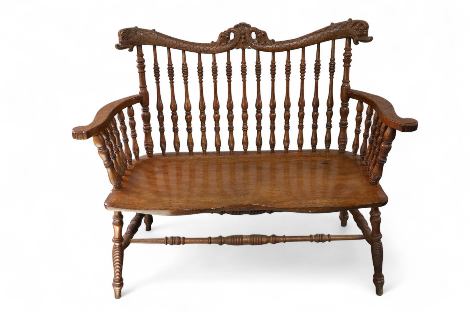 AMERICAN OAK HALL BENCH (1 of 4)