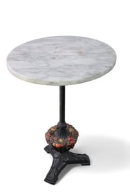 BRADLEY & HUBBARD FRUIT BASKET SIDE TABLE