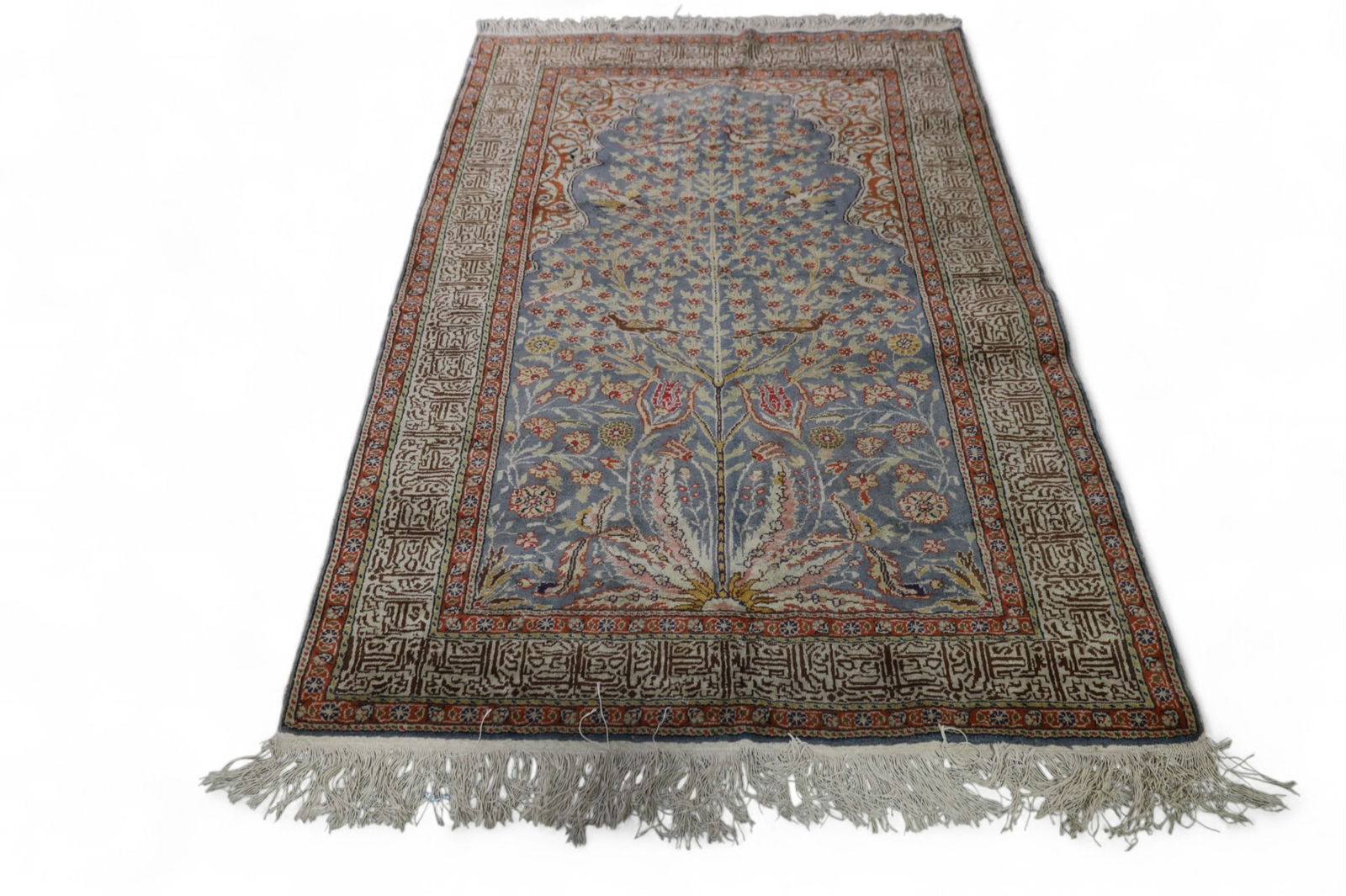 APPROX 4' x 6' HANDMADE WOOL RUG (1 of 5)