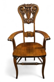 FANCY AMERICAN OAK NORTHWIND ARMCHAIR