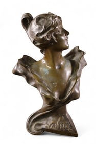 ART NOUVEAU BRONZE BUST