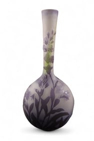 GALLE CAMEO GLASS BUD VASE