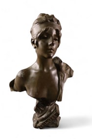 ART NOUVEAU BRONZE BUST