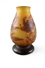 SMALL GALLE FOOTED VASE