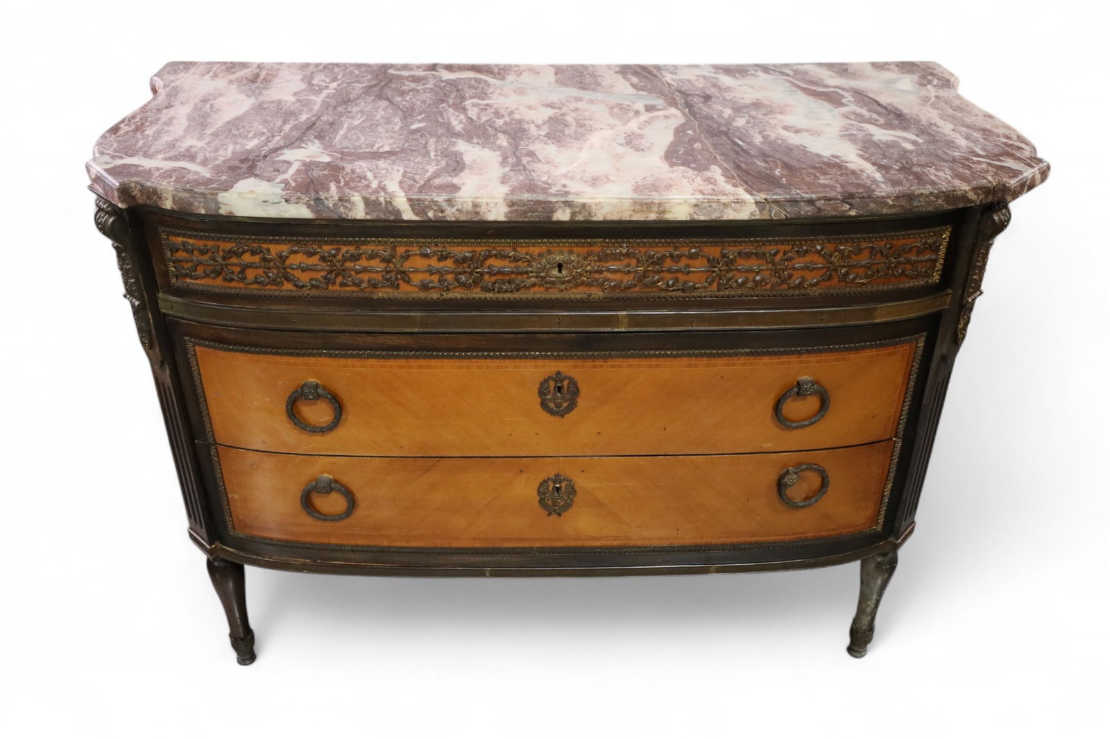 FRENCH MARBLE TOP CHEST (1 of 4)