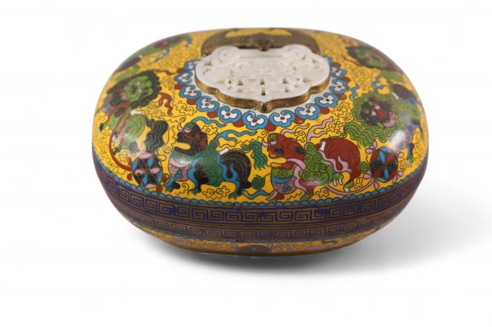 CLOISONNE COVERED BOX (1 of 3)