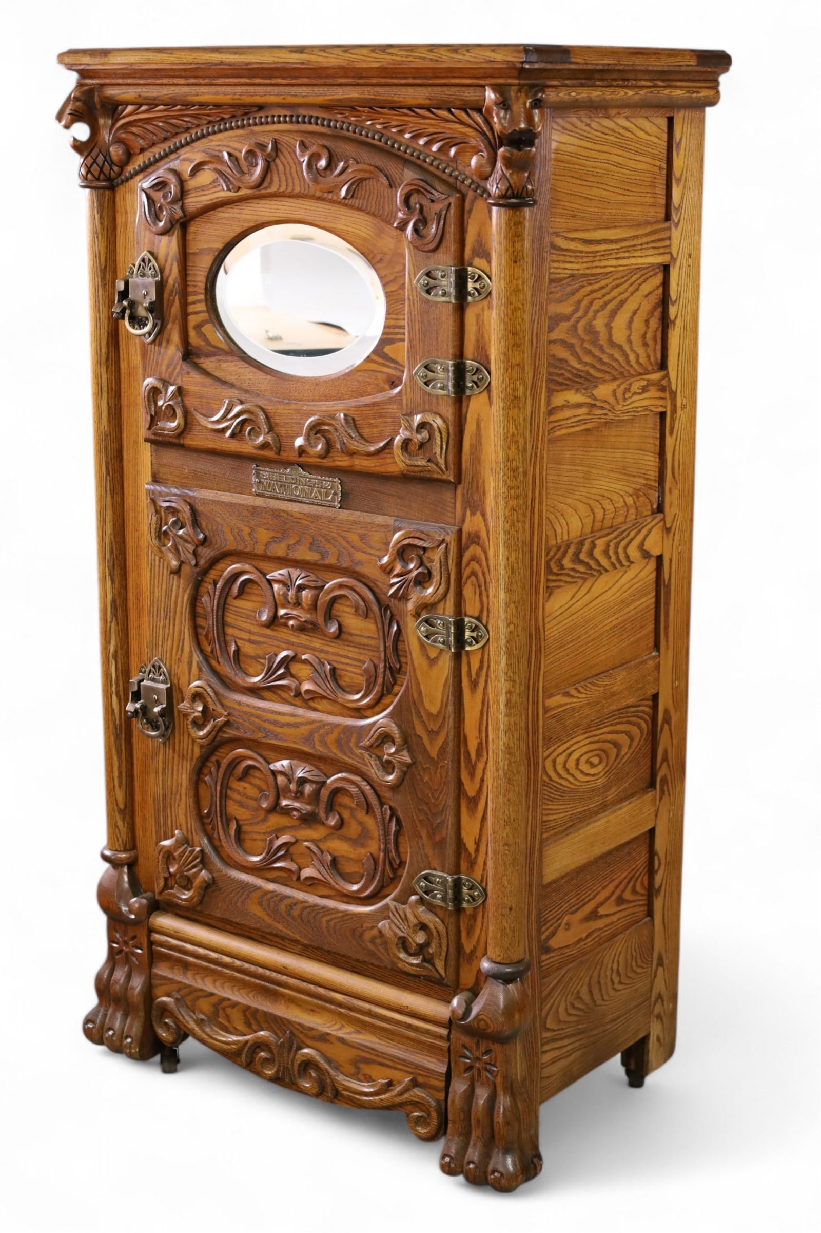 AMERICAN OAK BELDING'S ICE BOX (1 of 4)