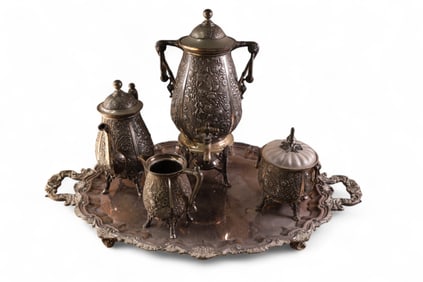 SILVERPLATED TEA SET