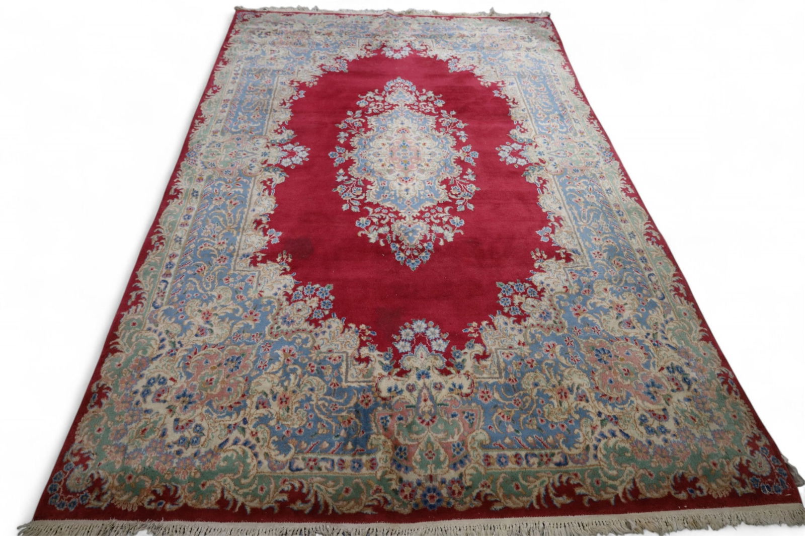 APPROX 5' 10" x 9' 2" HANDMADE WOOL RUG (1 of 5)