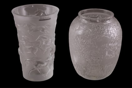 2 LALIQUE VASES