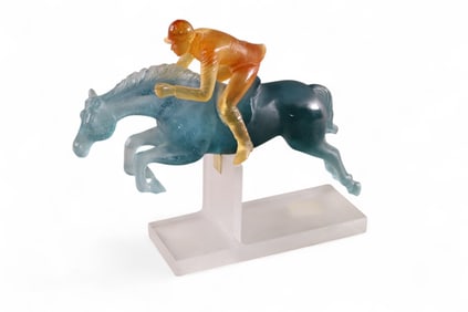 DAUM FRANCE PATE DE VERRE HORSE