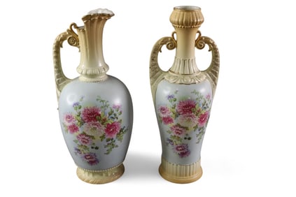 2 PIECES OF AUSTRIAN PORCELAIN