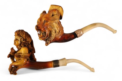 2 MEERSCHAUM PIPES