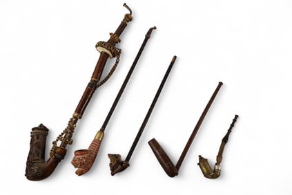 5 CEREMONIAL PIPES