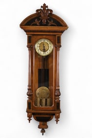 GUSTAV BECKER 3 WEIGHT WALL CLOCK