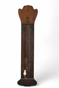 HICKORY DICKORY DOCK OAK CLOCK: HICKORY DICKORY DOCK WALL CLOCK, MARKED DUNGAN & KLUMP. 35" H. ALL CLOCKS ARE SOLD AS IS, UNSERVICED WE DO NOT GUARANTEE WORKING ORDER.