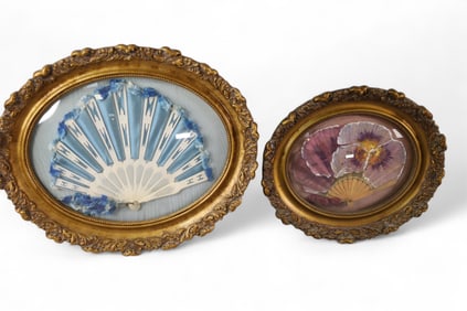 2 FRAMED FANS