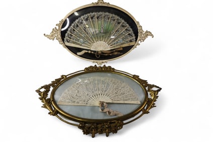 2 FRAMED FANS