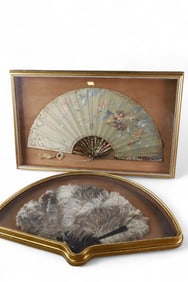 2 FRAMED FANS