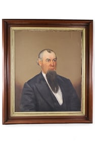 LARGE VICTORIAN PORTRAIT PAINTING