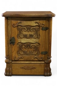 AMERICAN OAK ICE BOX