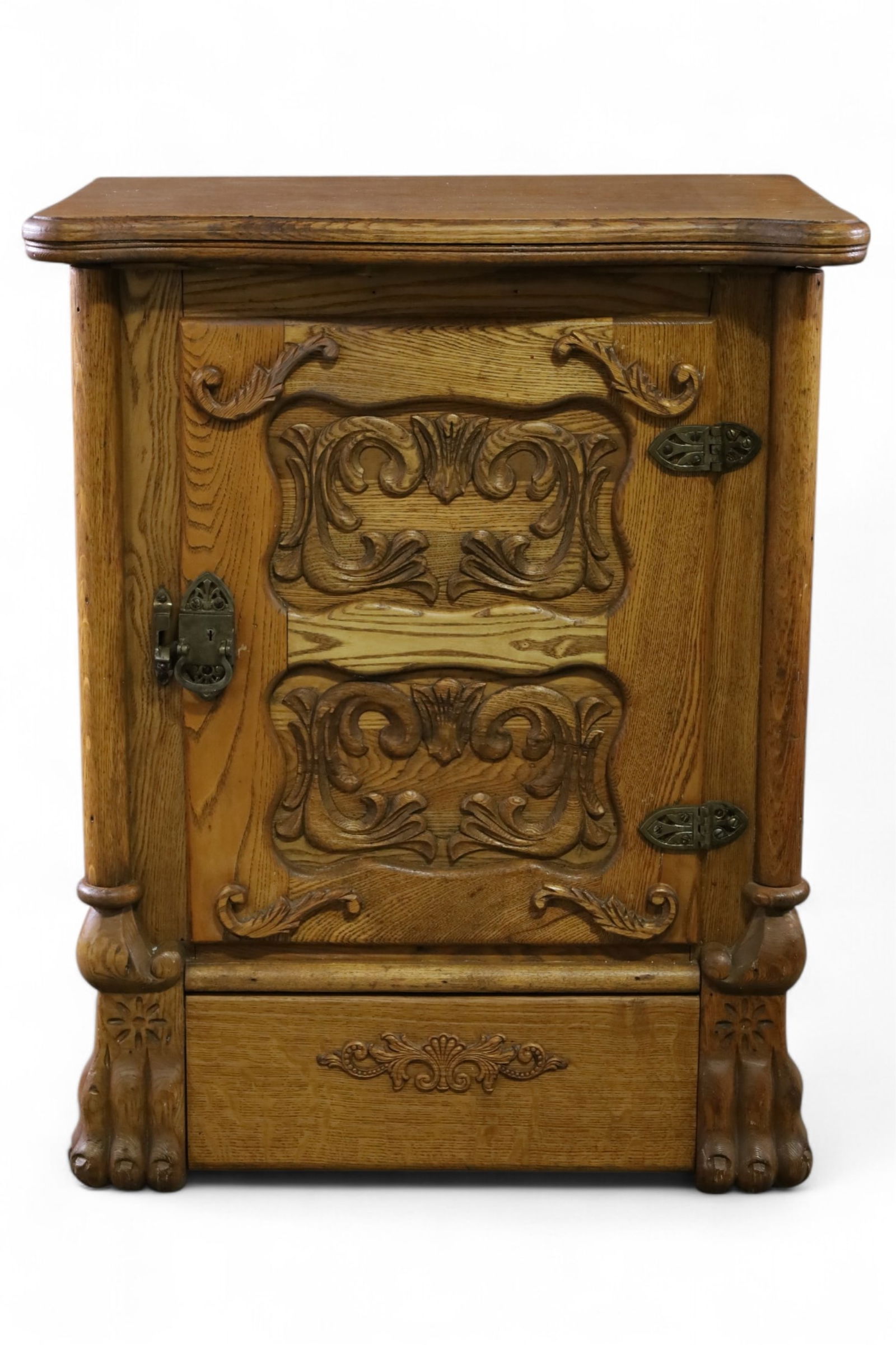 AMERICAN OAK ICE BOX (1 of 4)