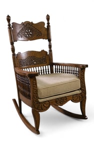 AMERICAN OAK ROCKING CHAIR