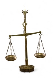 BRASS FLOOR SCALE