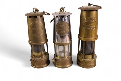 3 MINERS LAMPS