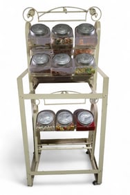 MOLIE CANDY STORE CONTAINERS IN STAND