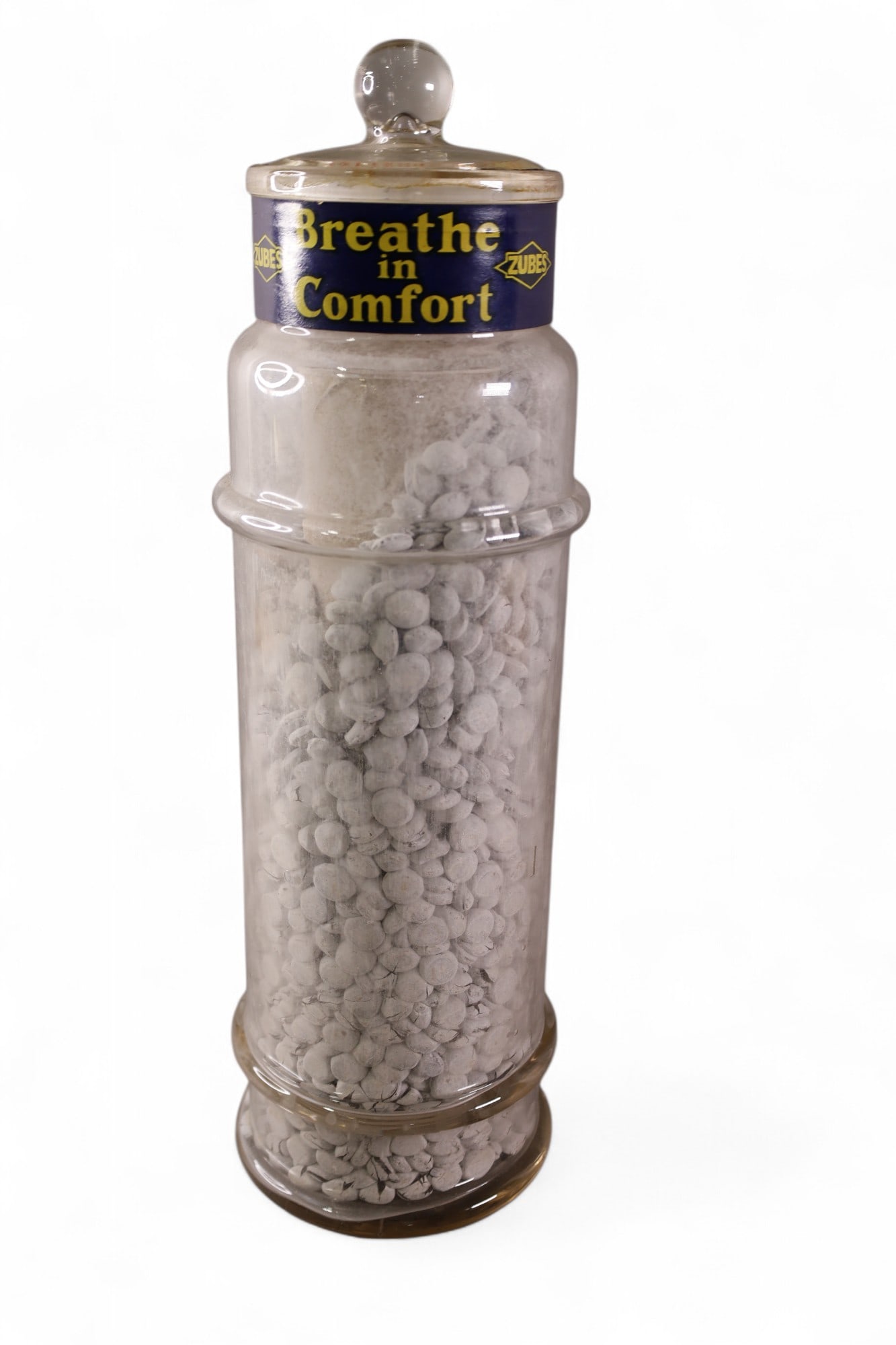 ZUBES MINT JAR: ZUBES APOTHECARY MINT JAR, 18" H.