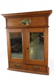 OAK HANGING MEDICINE CABINET