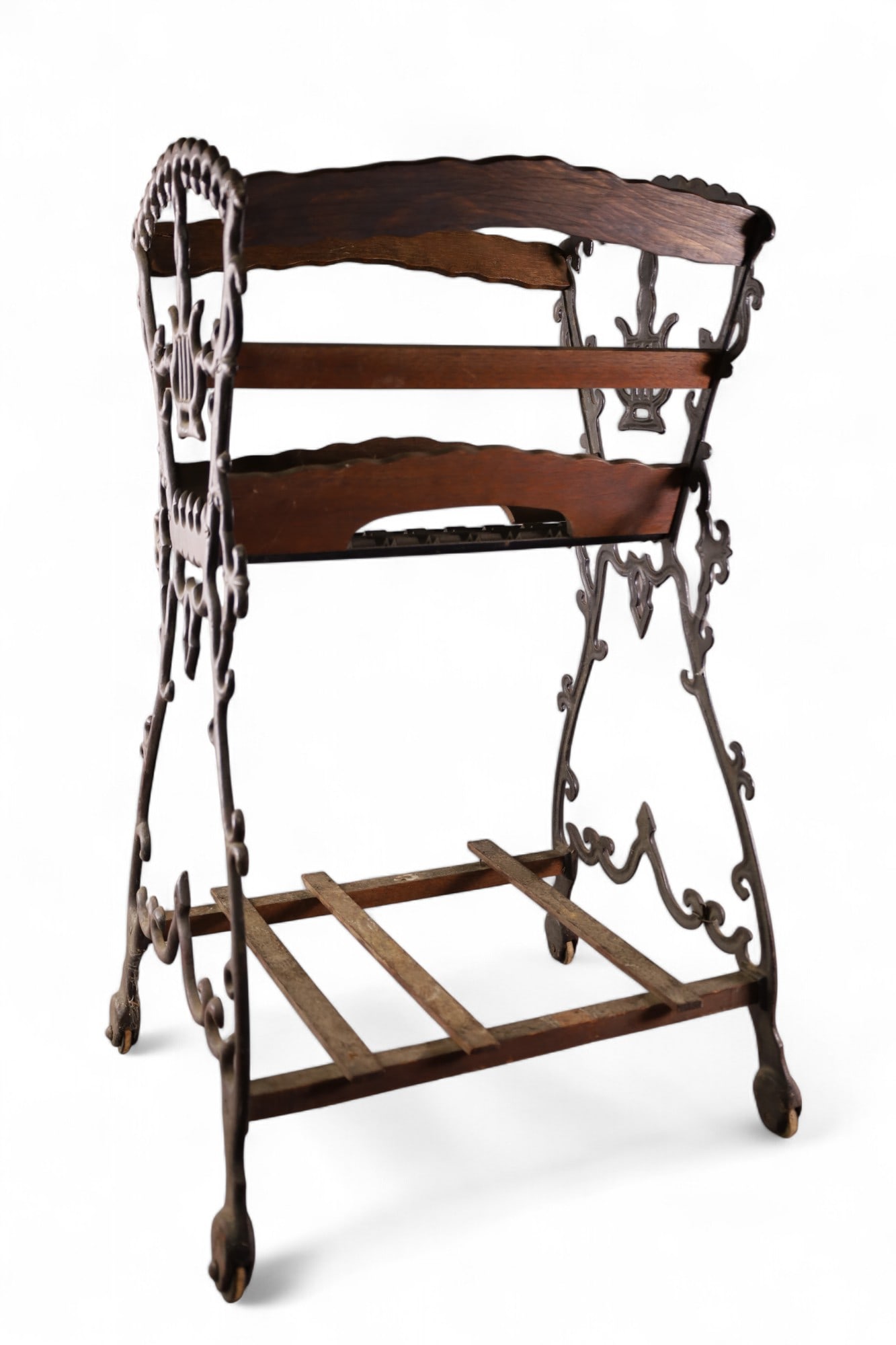 CAST IRON MAGAZINE RACK (1 of 2)