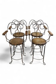 4 ICE CREAM PARLOR STOOLS