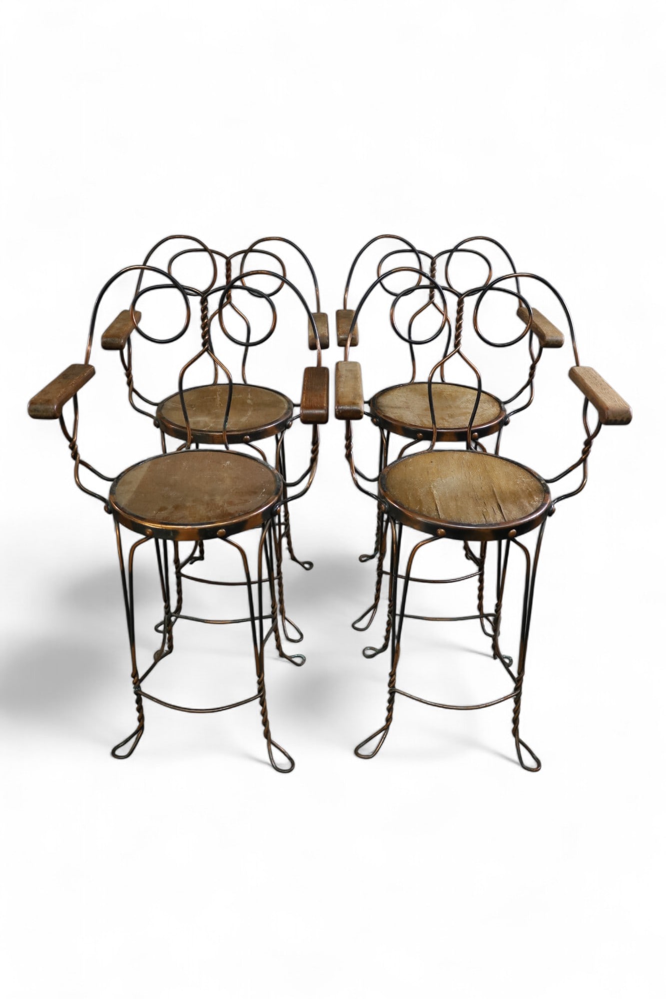 4 ICE CREAM PARLOR STOOLS (1 of 2)