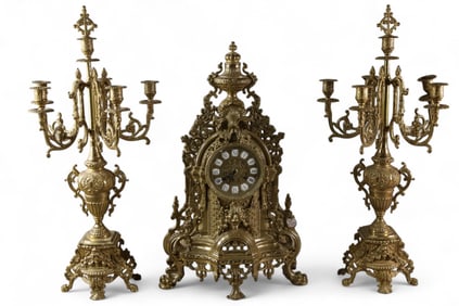 3 PIECE CLOCK SET