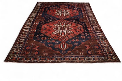 APPROX 6' 9" x 10' HANDMADE WOOL RUG