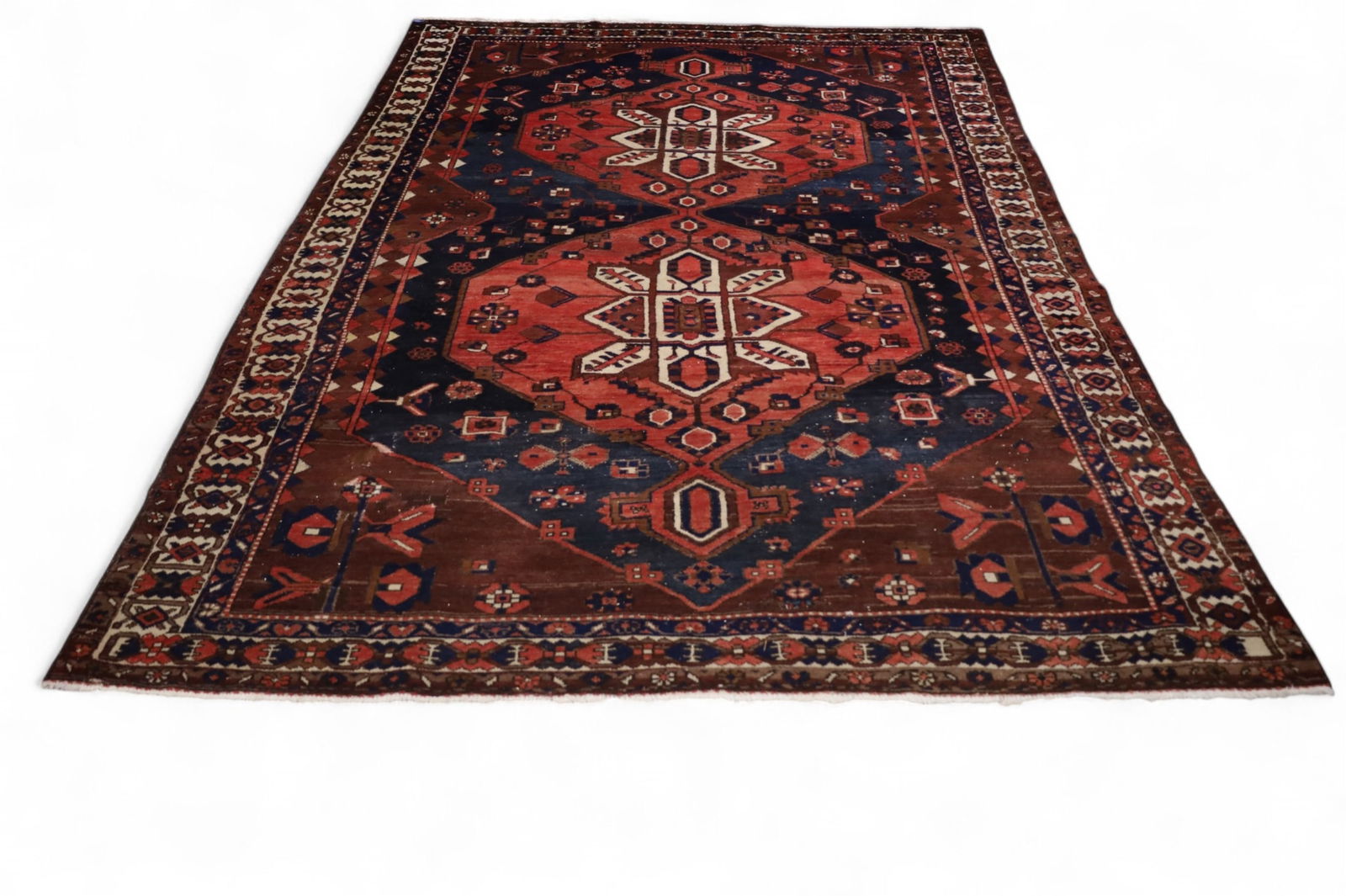 APPROX 6' 9" x 10' HANDMADE WOOL RUG (1 of 3)