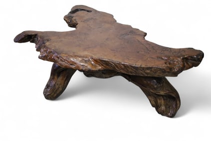 LARGE BURL COFFEE TABLE