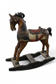WOODEN ROCKING HORSE