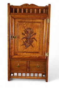 AMERICAN OAK HANGING CABINET