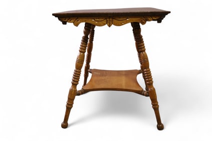 OAK LAMP TABLE