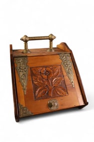 CARVED VICTORIAN COAL SCUTTLE