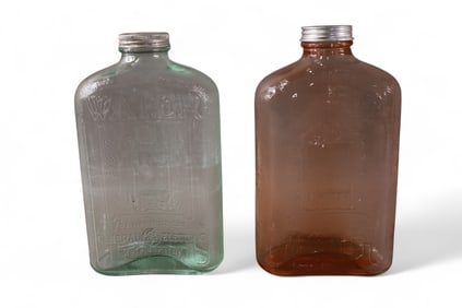 2 HALF PINT WATER BOTTLES