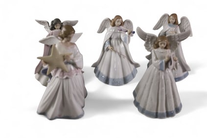 5 LLADRO ANGEL FIGURES