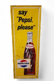 PEPSI COLA TIN SIGN