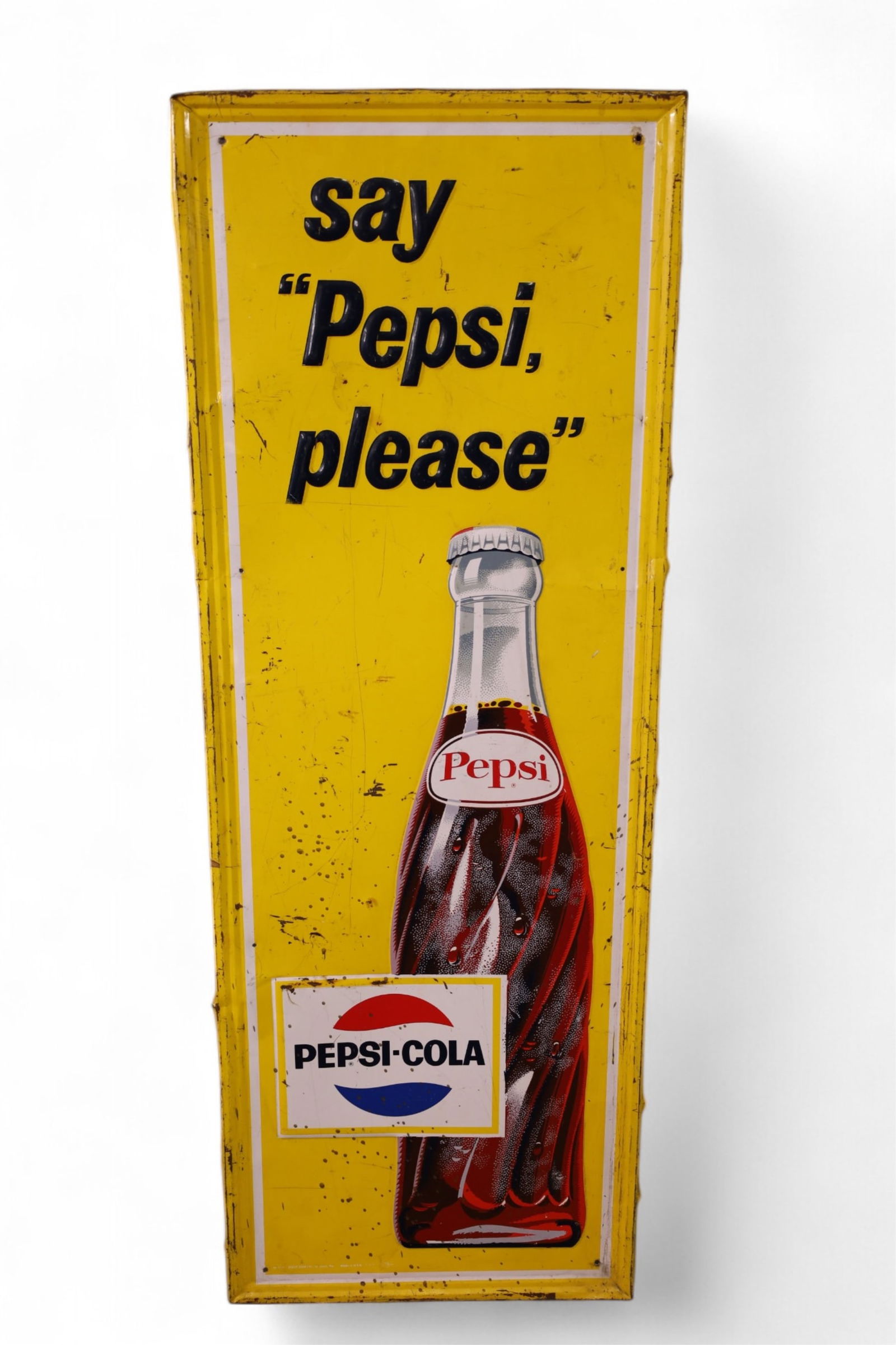 PEPSI COLA TIN SIGN (1 of 4)