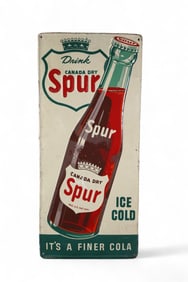 SPUR GINGER ALE TIN SIGN